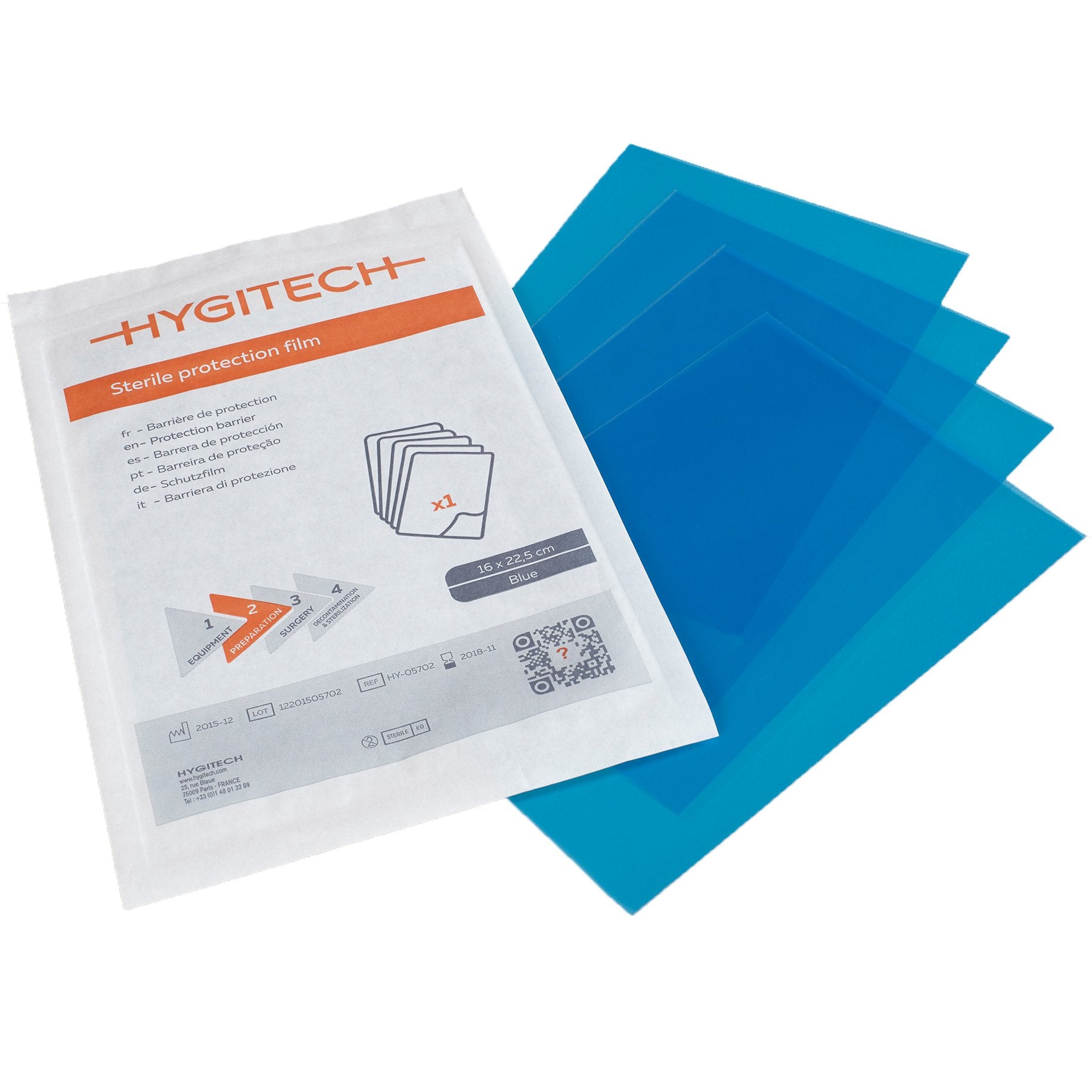 Sterile Adhesive Transparent Film Covers 16 x 23cm 
