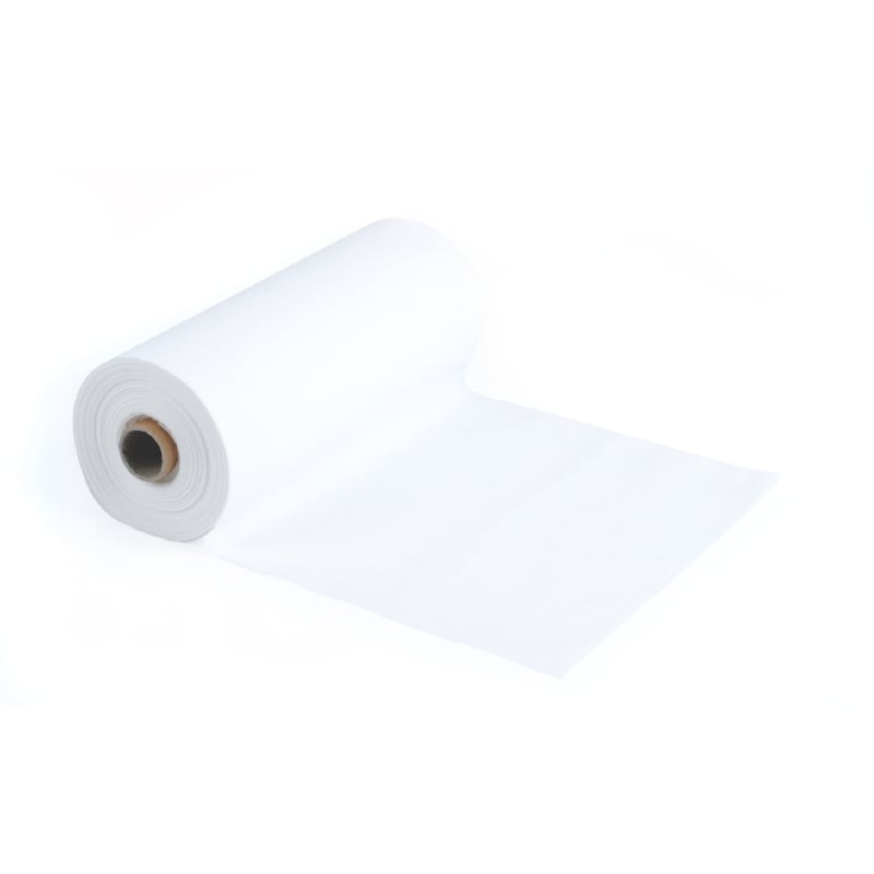 Patient Aprons - Plastic/Tissue - White 