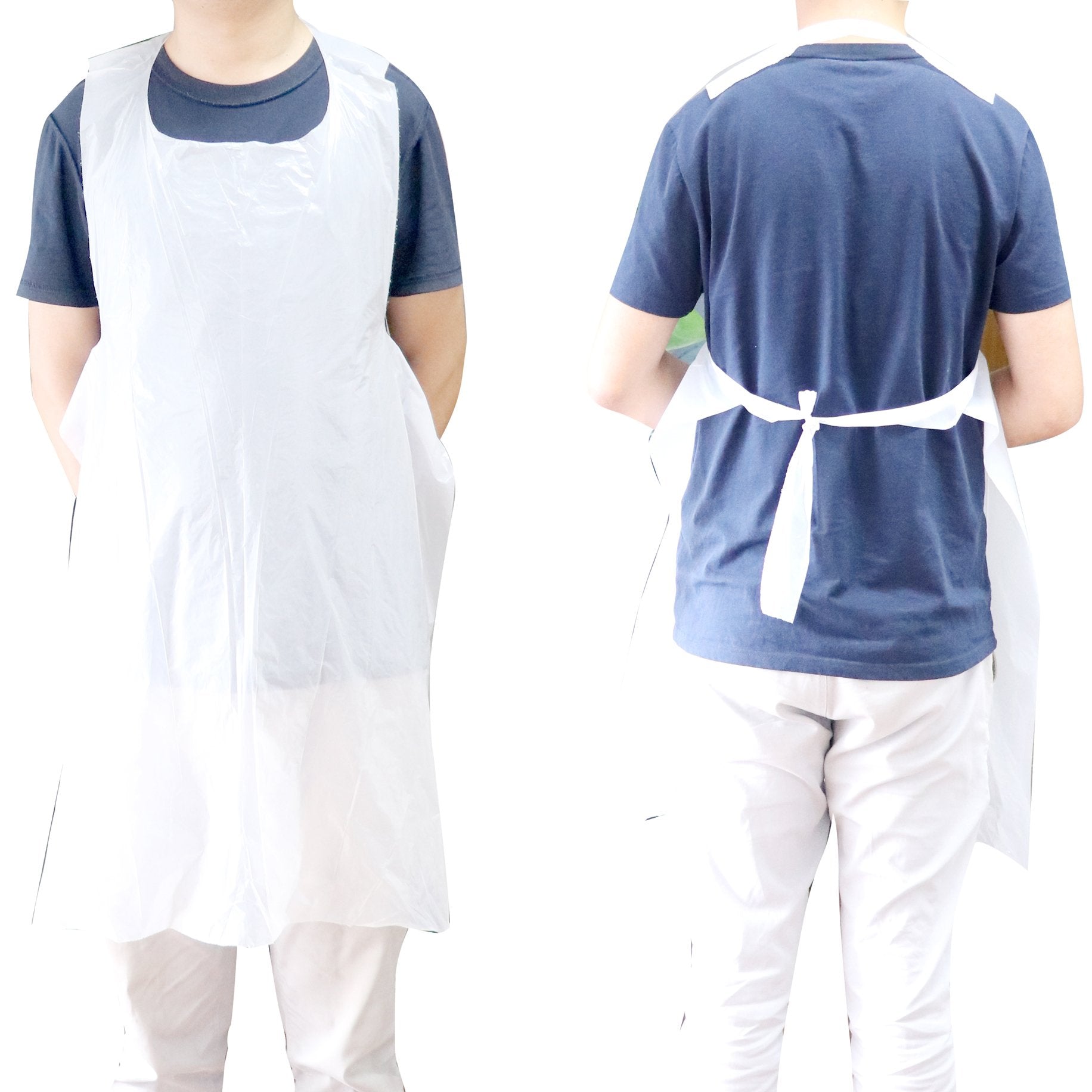 Disposable Aprons - on the roll Blue 