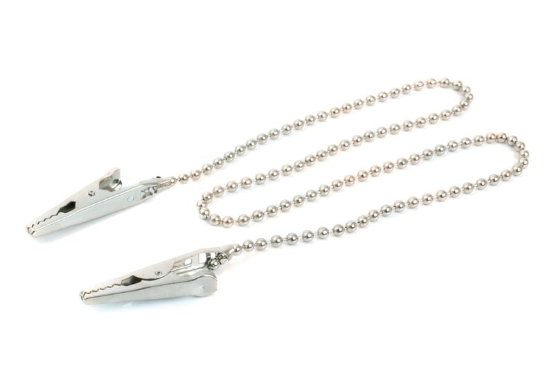Bib Chain Steel, Nickel plated chain 