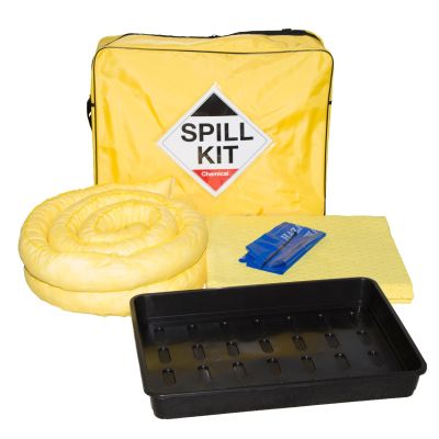 50L Spill Kits & Refills with Drip Tray, General, Chemical, Oil & Fuel