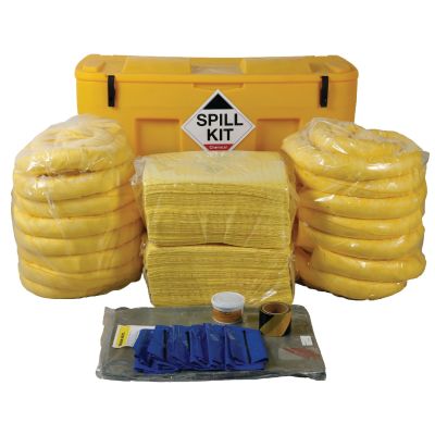 400L Spill Kits General, Chemical, Oil with Plug Rug Drain Cover