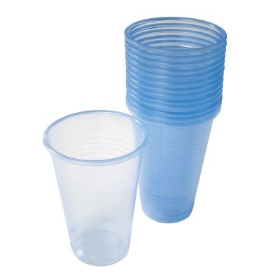 227ml Tall Blue Tint Disposable Water Cups - 2000