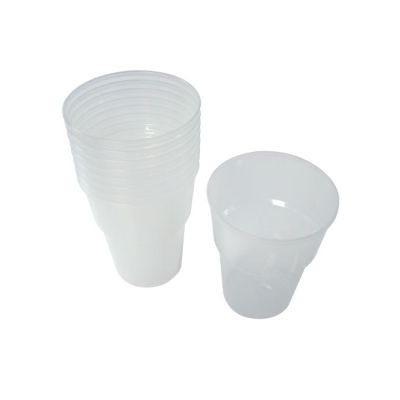 1 Pint Flexible Plastic Beer Glasses - Case of 500