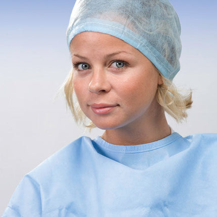 Surgical Cap with Adjustable Ties - Light Blue (30.M0005.00) 