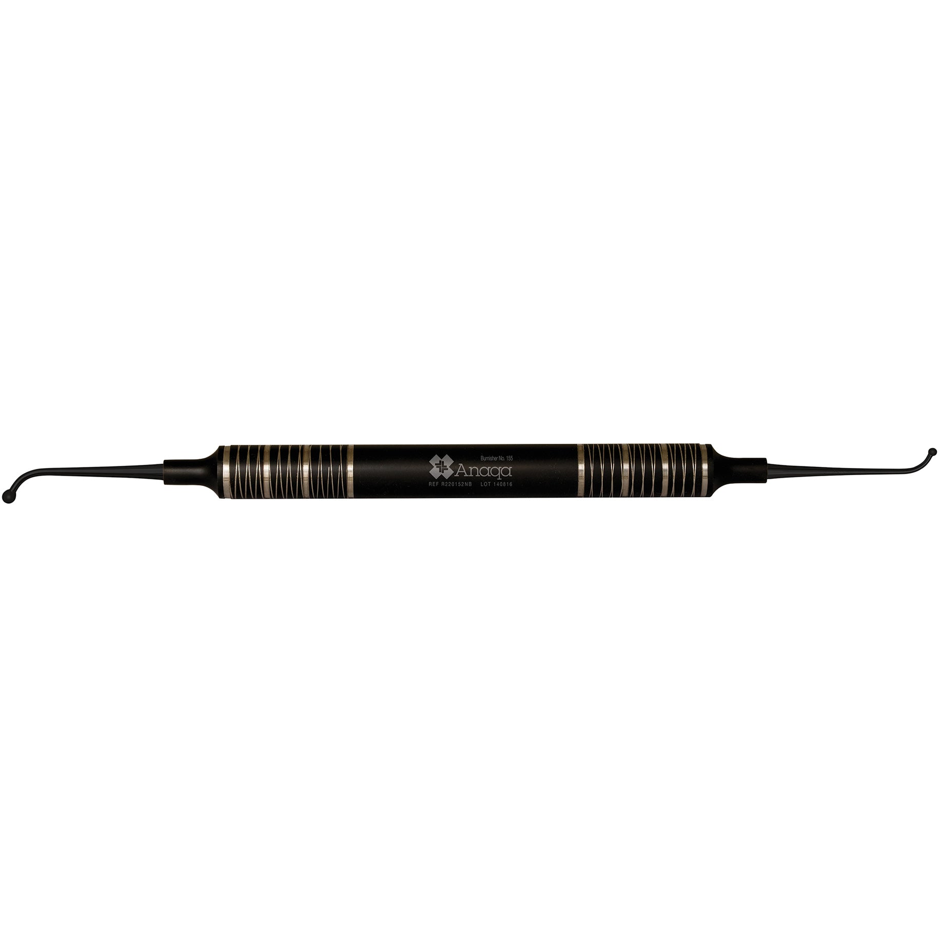 Burnisher No. 155 8mm handle Titanium Coating Black 
