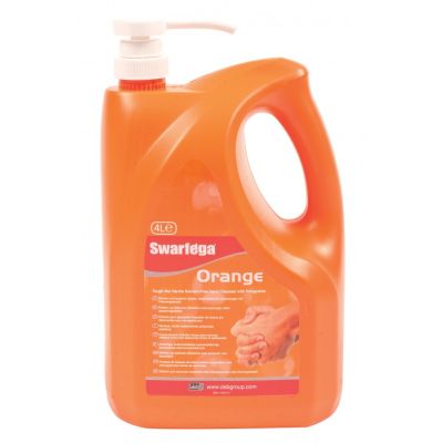 SCJP Swarfega 4L Orange Hand Cleaner Pump Containers (Case of 4)