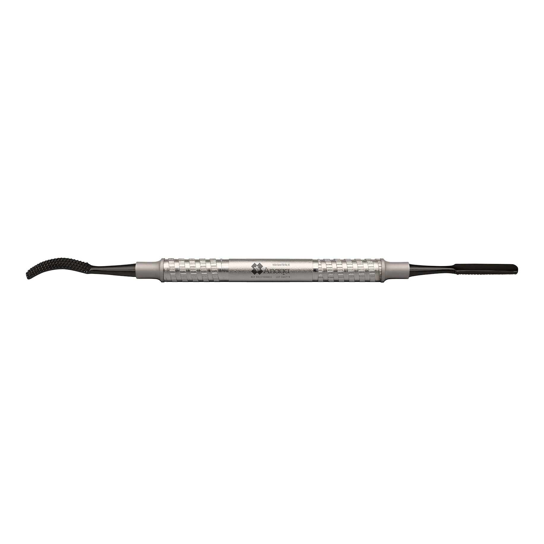 Millers Bone File No. 45 Cross Cut Stainless Steel 02 Handle 