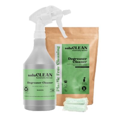 SoluCLEAN Degreaser Cleaner Starter Pack Sachets & Bottle4Life