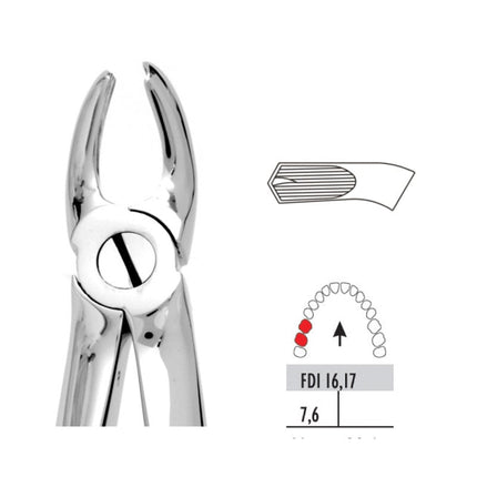 Forceps - Autoclavable 17 Upper Molars Right 