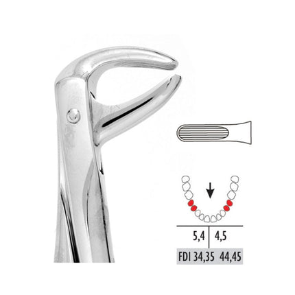 Forceps - Autoclavable 75 Lower Bicuspids 