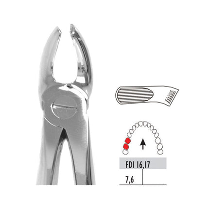 Forceps - Autoclavable 93 2nd Upper Molars Left 