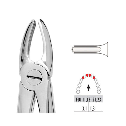 Forceps Premier Range - Autoclavable 1 Upper Centrals & Canines 