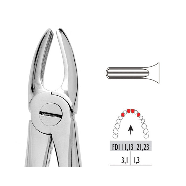 Forceps Premier Range - Autoclavable 1 Upper Centrals & Canines 