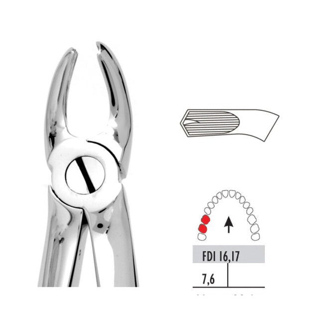 Forceps Premier Range - Autoclavable 17 Upper Molars - Right 