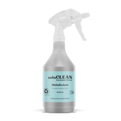 Printed Bottle4Life for use with SoluCLEAN Disinfectant Sachets