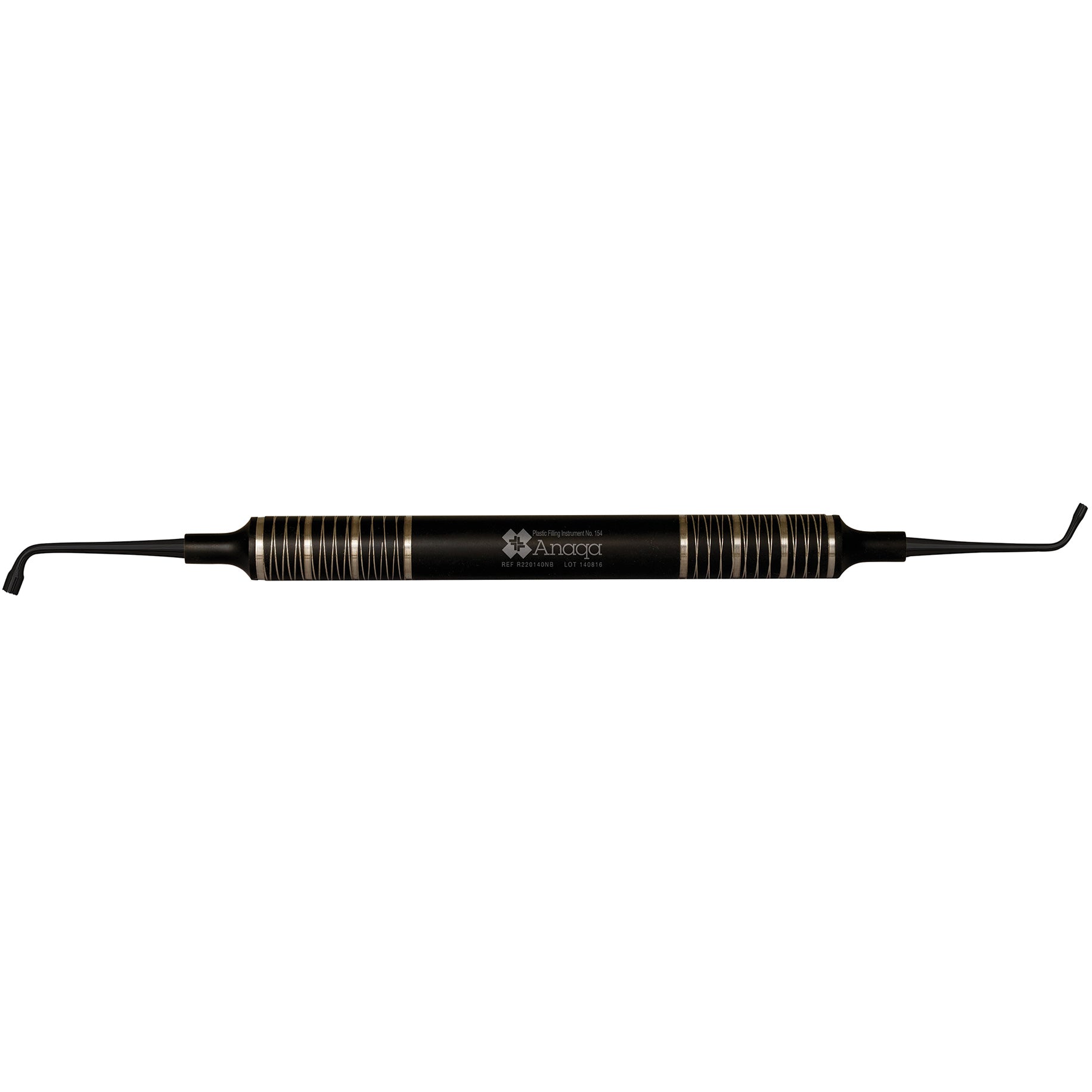 Plastic Filling Instrument No. 154 (1.5mm / 2.5mm) 8mm handle Titanium Coating Black 