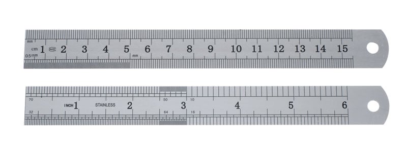 Stainless Steel Ruler 6" 