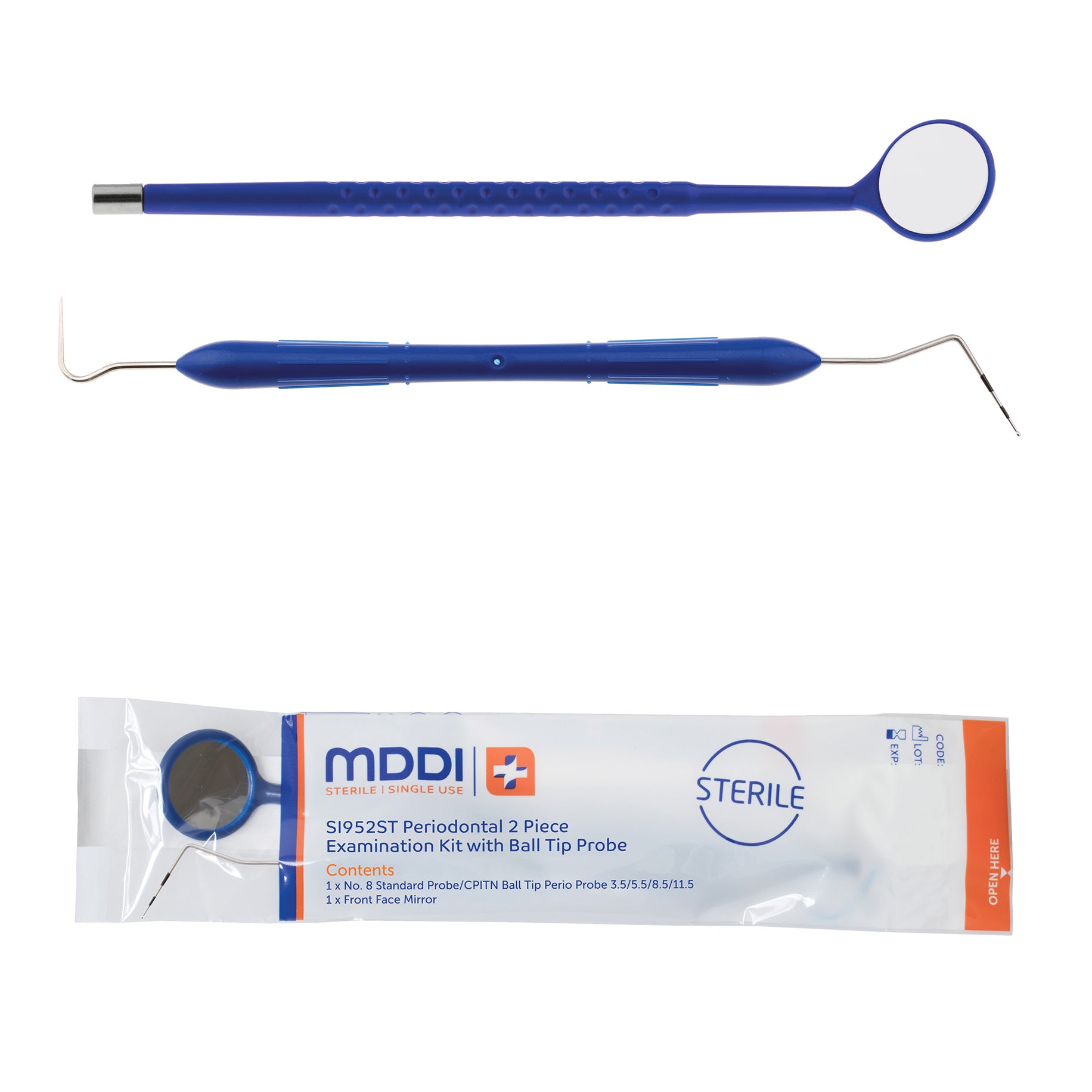 Periodontal 2-piece Examination Kit with CPITN-C Probe 