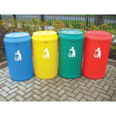 Drinks Can Litter Bin 90 Litres (Various Colours)