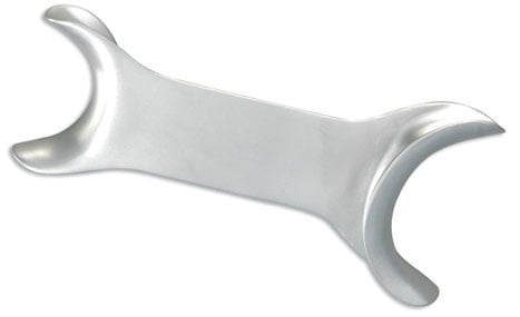 Metal Cheek Retractor Sized for adults and children. 