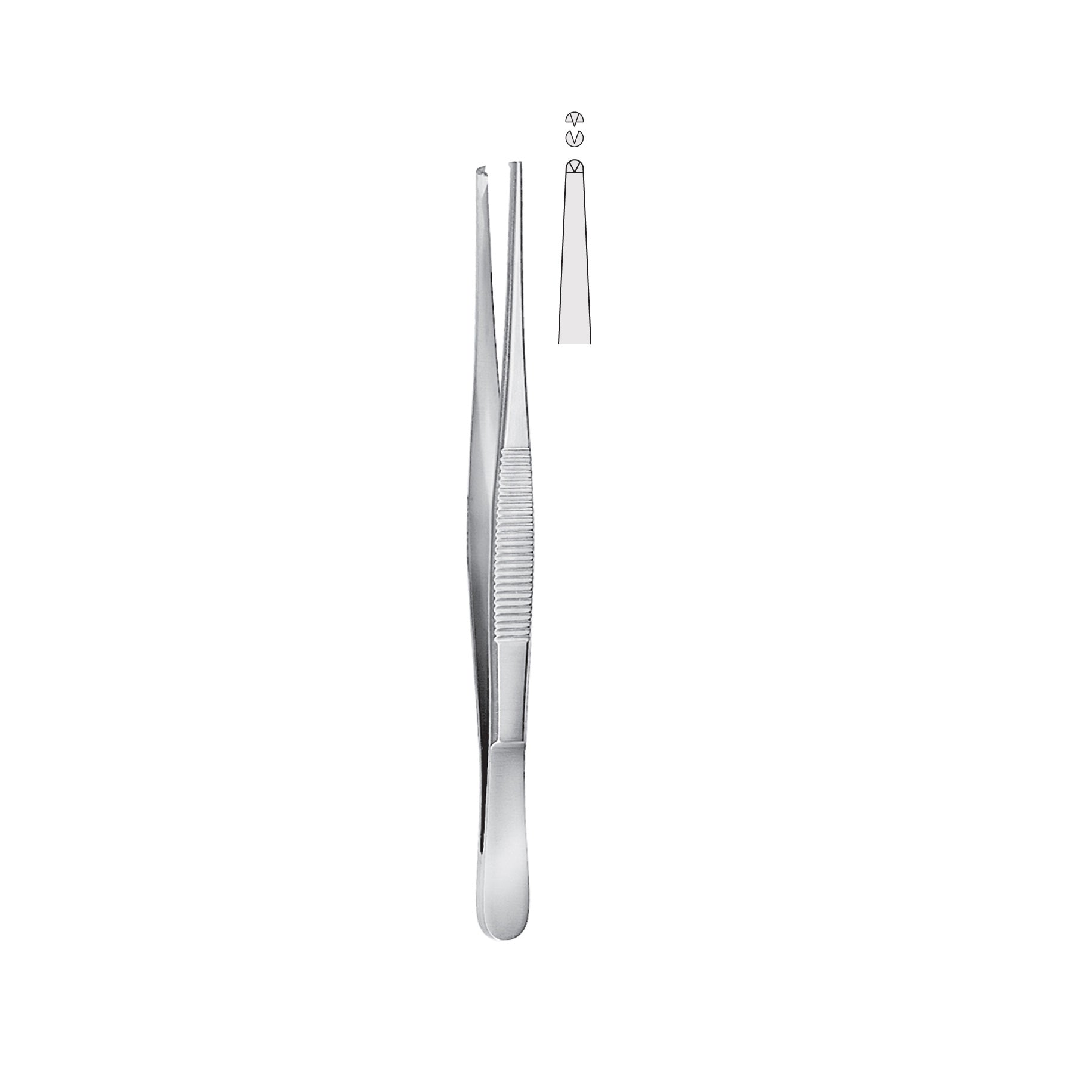 Tweezers Rat Tooth 14cm 