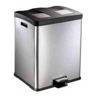 Multi-liner Stainless Steel Recycling Pedal Bins (Various Sizes)