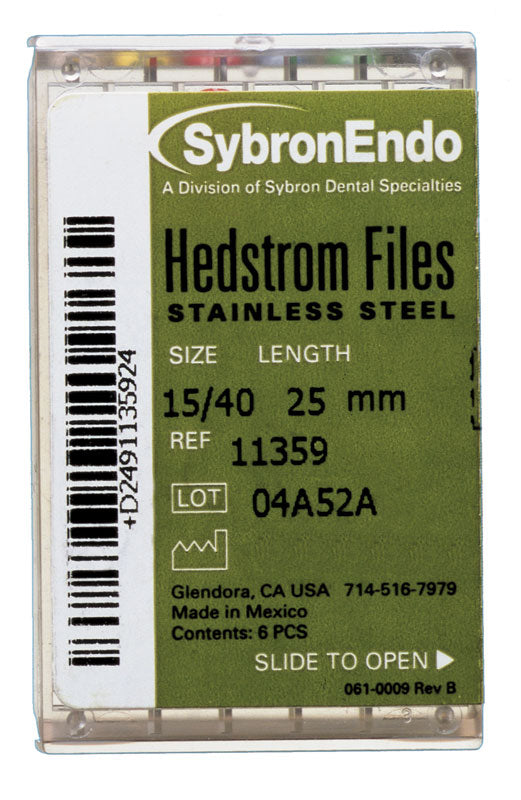 Hedstrom File 25mm Size 40 Black 