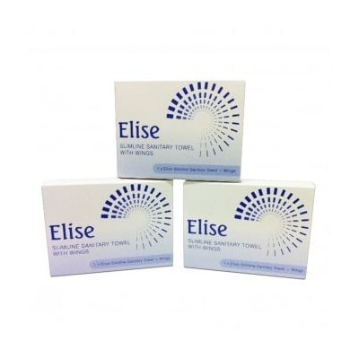 Elise Sanitary Towels with Wings 1 Per Pack (Case of 100)