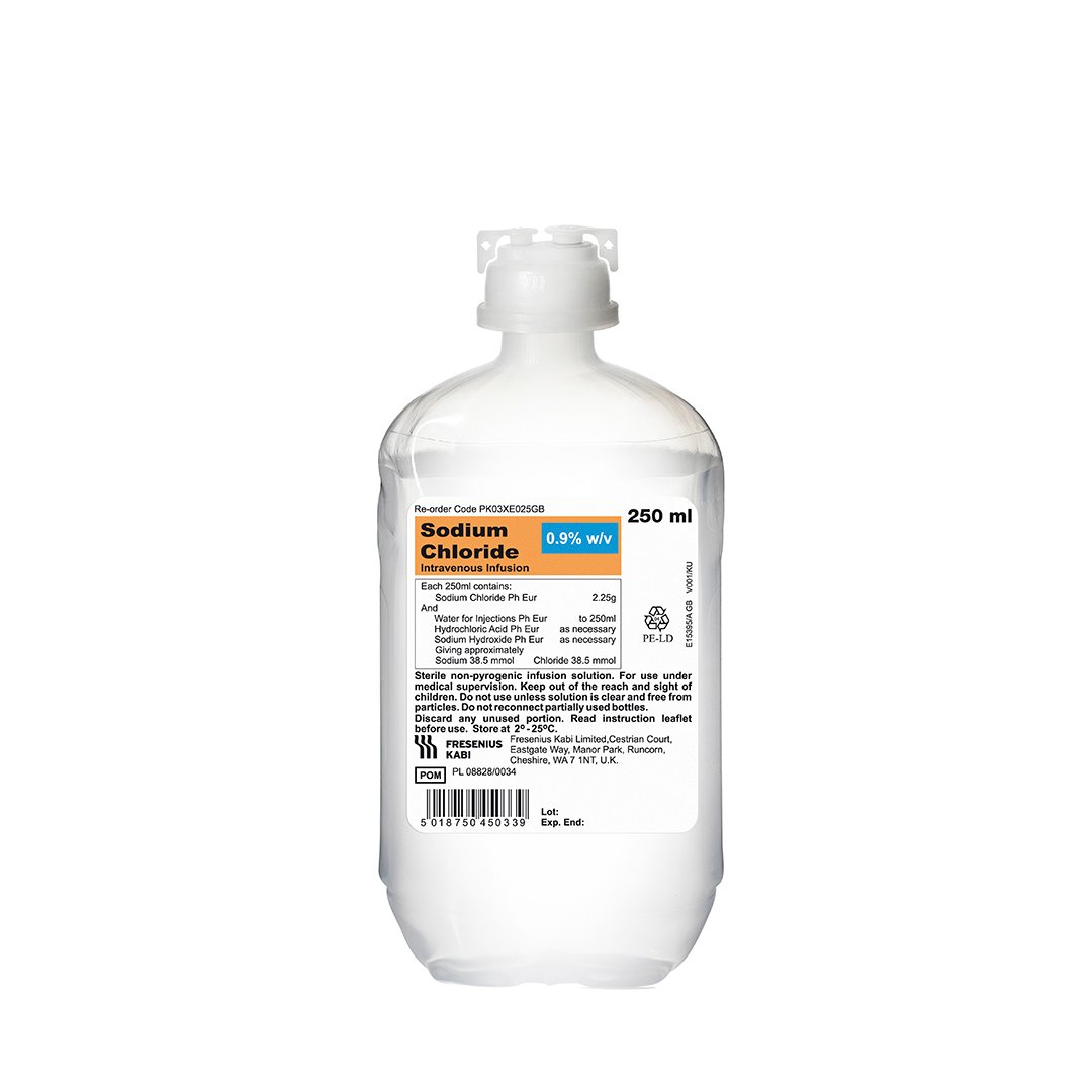 Kabipac Sodium Chloride Saline 0.9% IV 