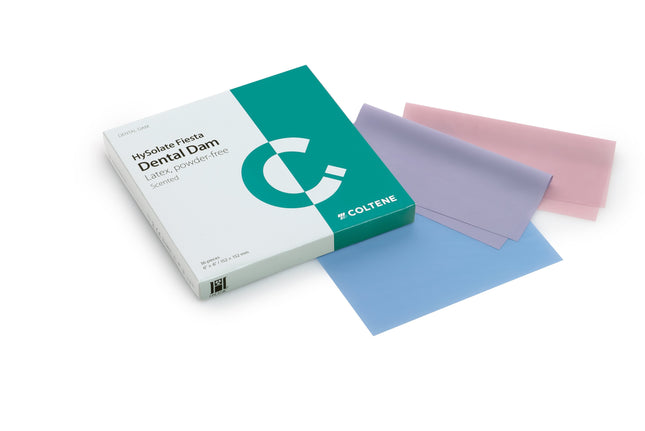 HySolate Rubber Dam Fiesta Assorted Medium Square 6x6 