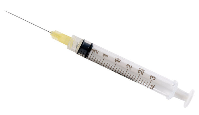 Endodontic Syringe 27G (3cc) Yellow 