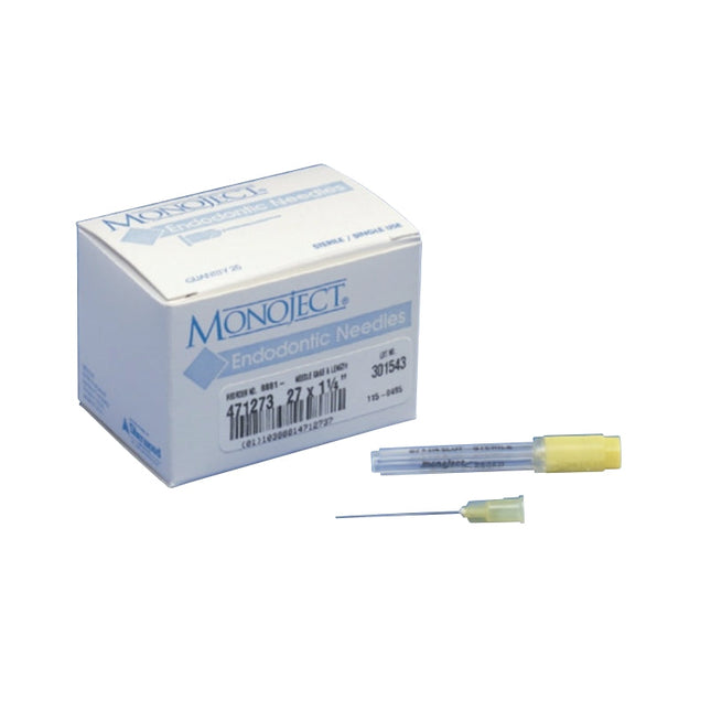 Monoject Endo Needle 27G x 1.25" Yellow 