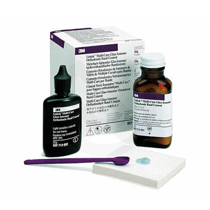 Unitek Multi-Cure Glass Ionomer Orthodontic Band Cement 712-051 Powder Bottle 