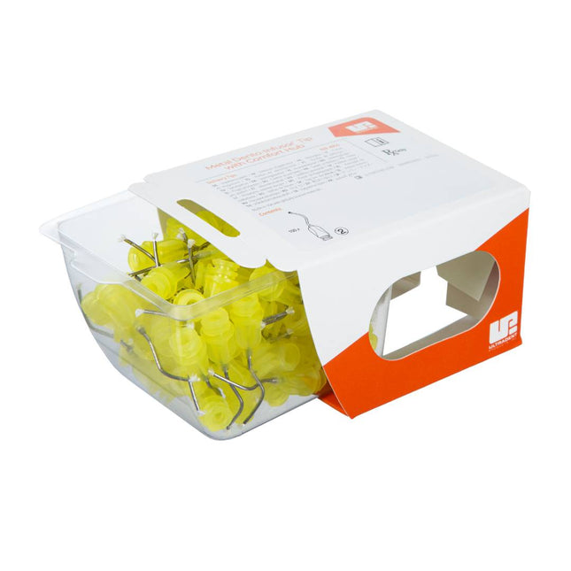 Metal Dento-Infusor Tips with Comfort Hub 100 Pack 