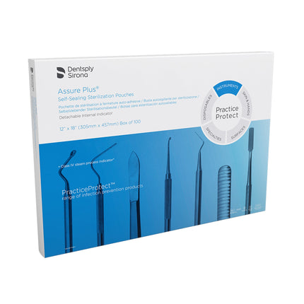 Assure Plus Sterilisation Pouches 305mm x 458mm (12" x 18") 