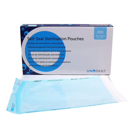 UnoDent Sterilisation Pouches 190 x 330mm 