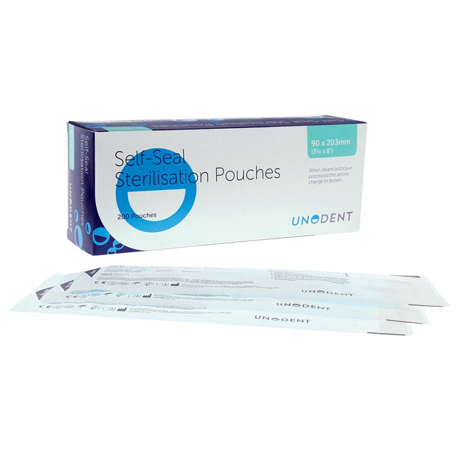 Sterilisation Pouches No. 515: 90 x 203mm (3.5" x 8") 