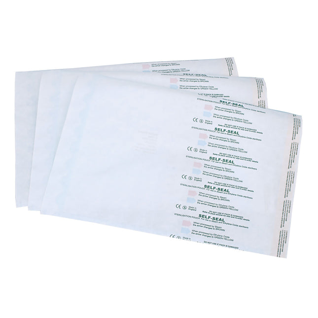 Sterilisation Pouches No. 560: 230 x 305mm (9" x 12") 