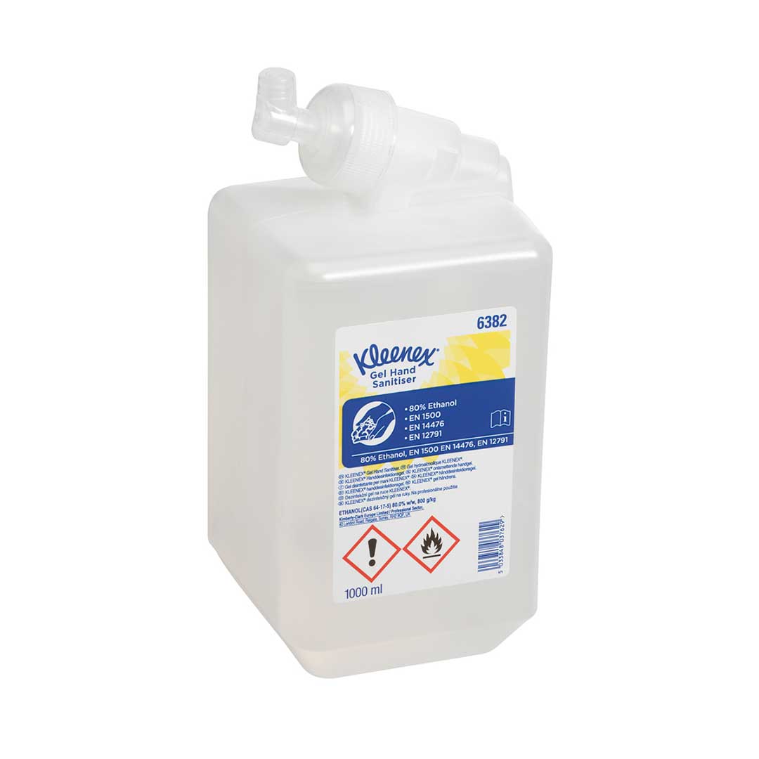 Kleenex Gel Moisture Alcohol Sanitiser 1L Clear 