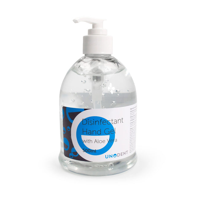 UnoDent 70% Hand Disinfectant Gel with Aloe Vera 500ml 