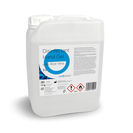 UnoDent 70% Hand Disinfectant Gel with Aloe Vera Economy 5L 