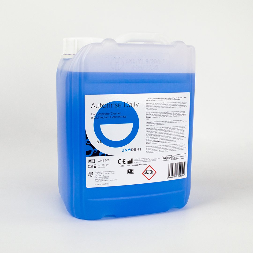 Autorinse Daily Aspirator Cleaner & Disinfectant Concentrate 5L 