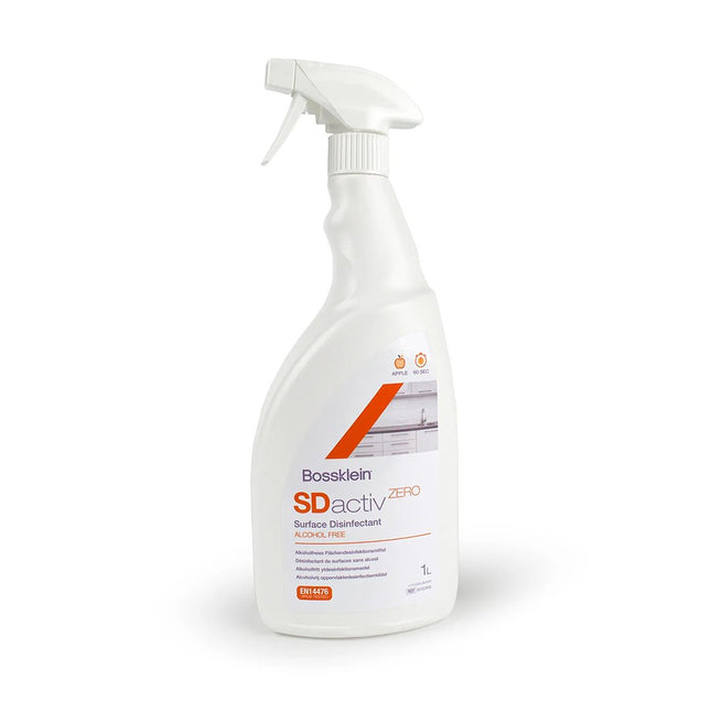 SDactiv ZERO Surface Disinfectant Alcohol Free  - Apple 1 Litre Trigger 
