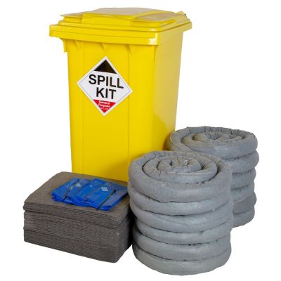 360 Litre Wheeled Bin Spill Kits in Drum and Refills