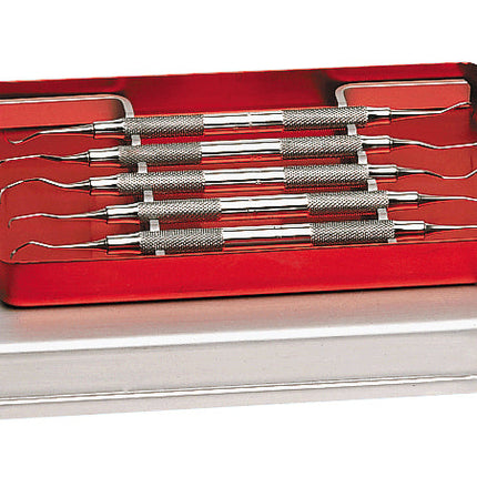 Instrument Tray - Mini Solid Red (18cm x 14cm) 