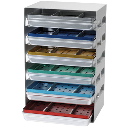 Instrument Tray Rack (empty) Holds 6, 18 x 14cm Trays 