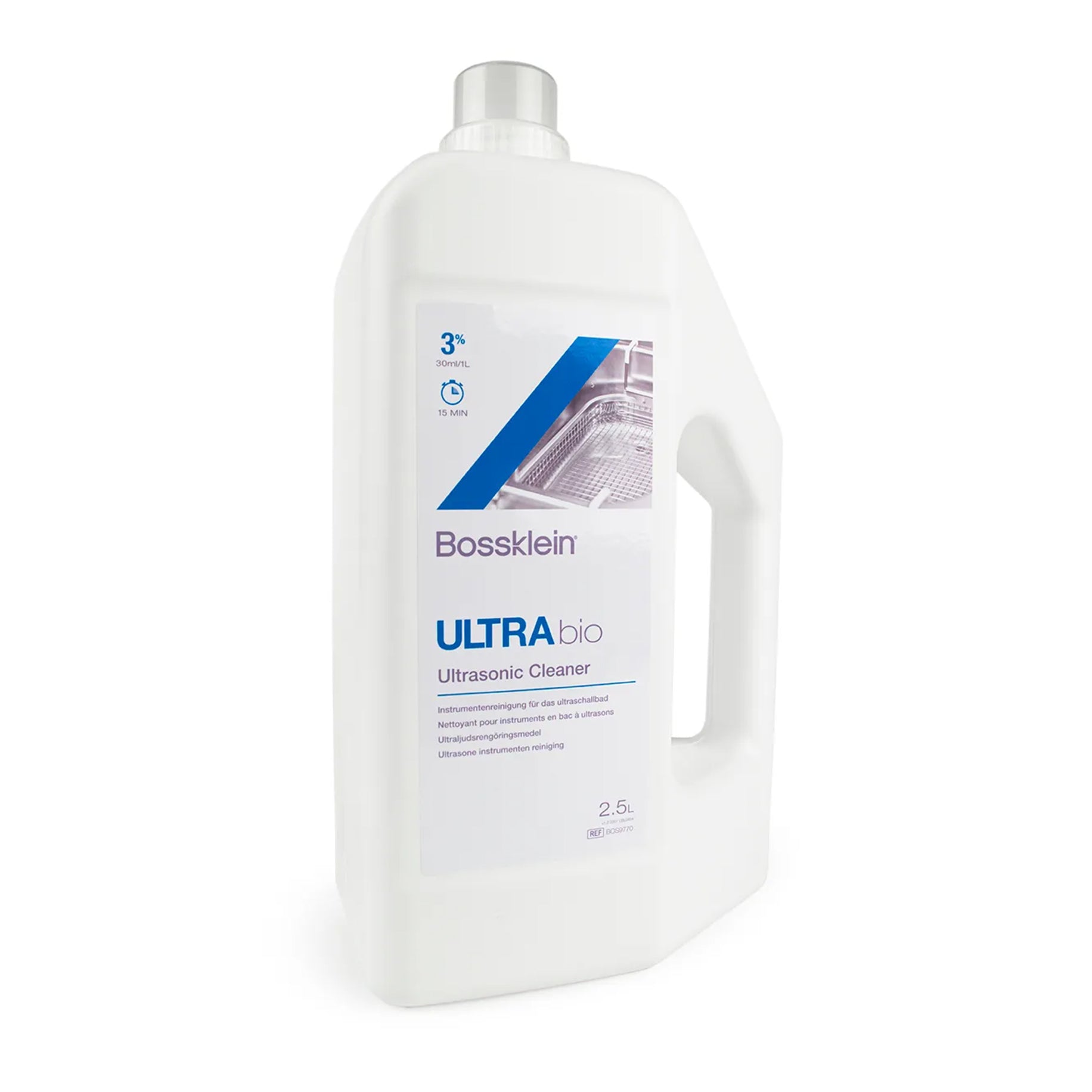 ULTRAbio Ultrasonic Cleaner 2.5 Litre with Dosing Cap 