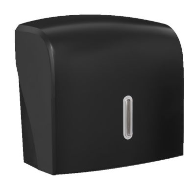 Halo C-fold or Multifold Paper Small Hand Towel Dispenser Black