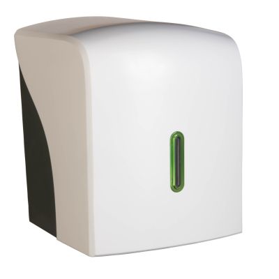 Halo Large Centrefeed Dispenser in Silk Touch Satin White